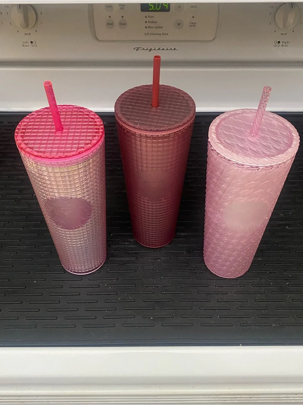 Starbucks Triple Tumbler Set in Pink, Dark Pink, and Blush
